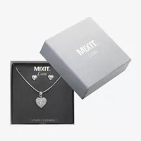 Mixit Pendant Necklace & Stud Earrings 2-pc. Heart Jewelry Set