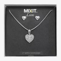 Mixit Pendant Necklace & Stud Earrings 2-pc. Heart Jewelry Set