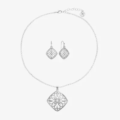 Mixit Pendant Necklace & Drop Earring 2-pc. Square Jewelry Set