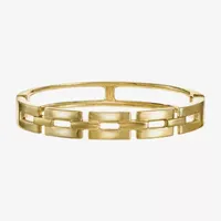 Mixit Goldtone Square Hinge Bangle Bracelet