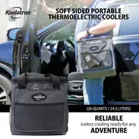 Koolatron Hybrid Portable 12V Cooler Bag- 25L (26 qt)