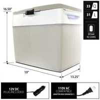 Koolatron Kargo Kooler Thermoelectric Iceless Cooler Warmer 31L