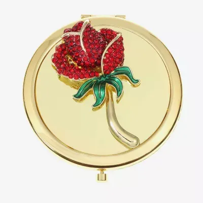 Monet Jewelry Rose Compact Mirror