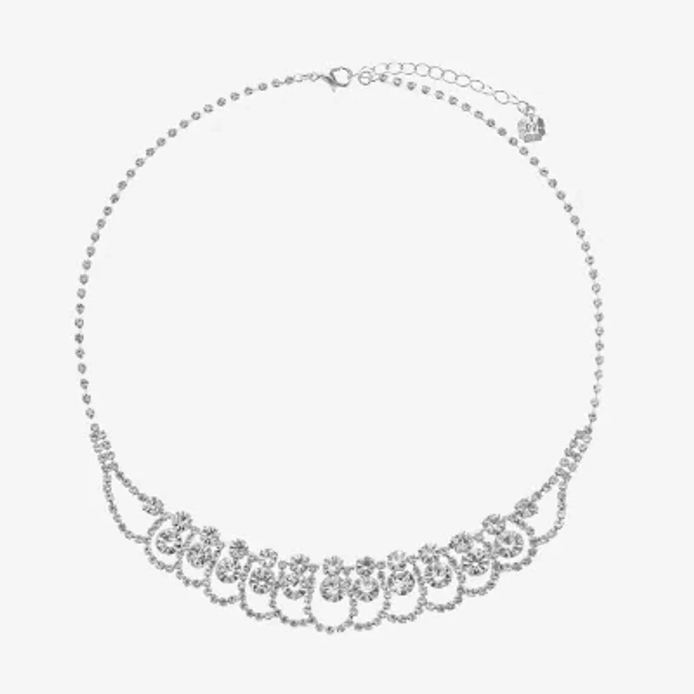 Monet Jewelry Silver Tone Silver Tone Collar Necklace