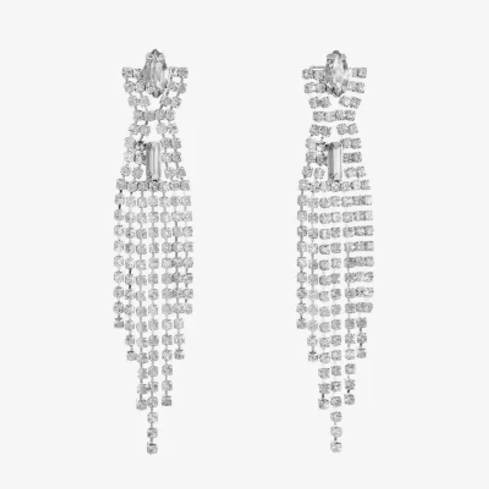 Monet Jewelry Drama Tassel Drop Earrings