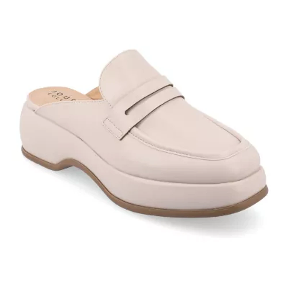 Journee Collection Womens Antonina Square Closed Toe Mules