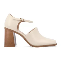Journee Collection Womens Bobby Stacked Heel Pumps