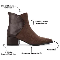 Journee Collection Womens Consuello Block Heel Booties