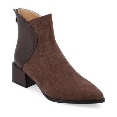 Journee Collection Womens Consuello Block Heel Booties