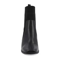Journee Collection Womens Harlowe Stacked Heel Booties