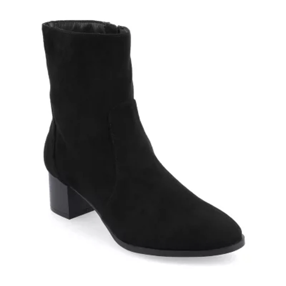 Journee Collection Womens Hayven Stacked Heel Booties