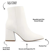 Journee Collection Womens Sorren Block Heel Booties
