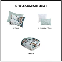 Madison Park Alaina 5-pc. Midweight Comforter Set