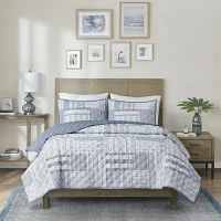 Madison Park Arden Patchwork 3-pc. Hypoallergenic Quilt Set