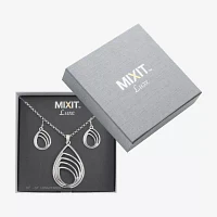 Mixit Silver Tone Pendant Necklace & Drop Earrings 2-pc. Jewelry Set