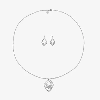 Mixit Silver Tone Pendant Necklace & Drop Earrings 2-pc. Jewelry Set