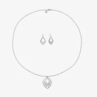 Mixit Silver Tone Pendant Necklace & Drop Earrings 2-pc. Jewelry Set