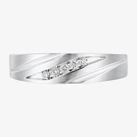 1/ CT. T.W. Natural White Diamond 10K Gold Wedding Band