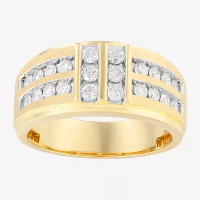 10.5MM 1 CT. T.W. Natural White Diamond 14K Gold Wedding Band