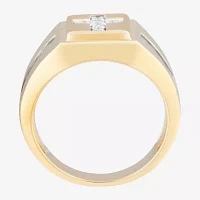 Mens 1/2 CT. T.W. Natural Diamond 10K Gold Fashion Ring