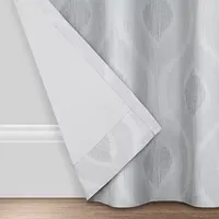 Eclipse Andes Geo Energy Saving 100% Blackout Grommet Top Single Curtain Panel