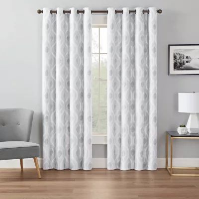 Eclipse Andes Geo Energy Saving 100% Blackout Grommet Top Curtain Panel