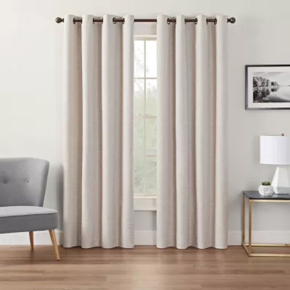 Eclipse Andes Grommet Top Energy Saving 100% Blackout Single Curtain Panels