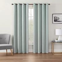 Eclipse Andes Energy Saving 100% Blackout Grommet Top Single Curtain Panel