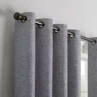 Eclipse Andes Energy Saving 100% Blackout Grommet Top Single Curtain Panel