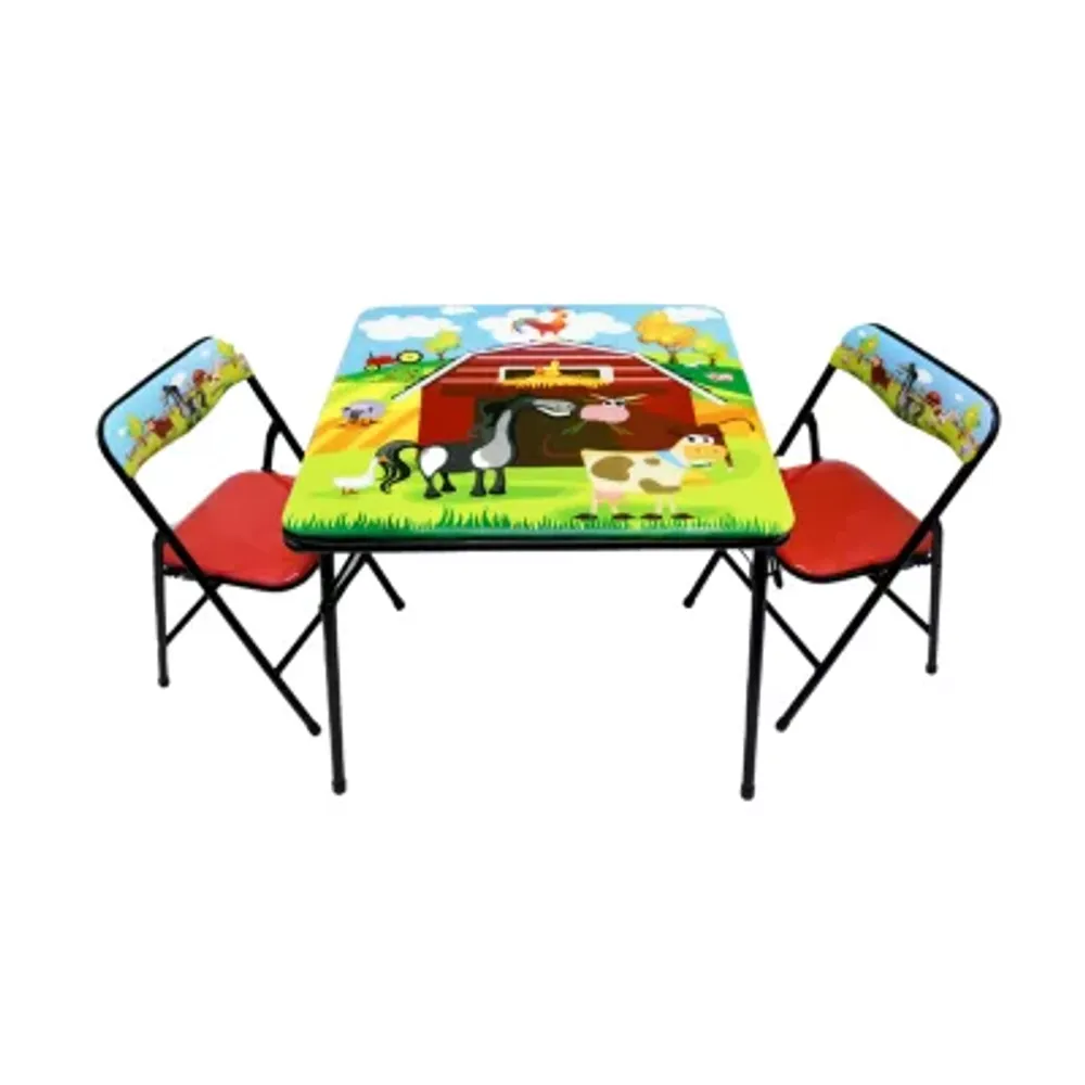 Gener8 Gener8 Barnyard Table & Chairs 3-pc. Kids Table + Chairs