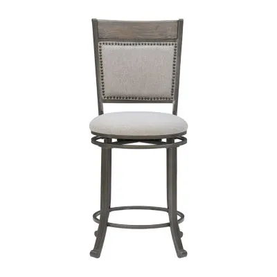 Firview Counter Height Upholstered Swivel Bar Stool