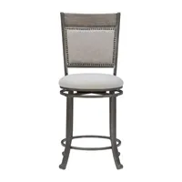 Firview Counter Height Upholstered Swivel Bar Stool