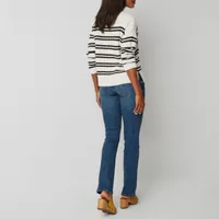 a.n.a-Tall Womens Mid Rise Slim Fit Bootcut Jean