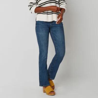 a.n.a-Tall Womens Mid Rise Slim Fit Bootcut Jean