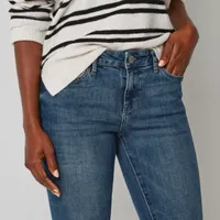 a.n.a-Tall Womens Mid Rise Slim Fit Bootcut Jean