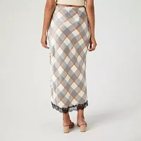 Forever 21 Womens Mid Rise Midi A-Line Skirt-Juniors