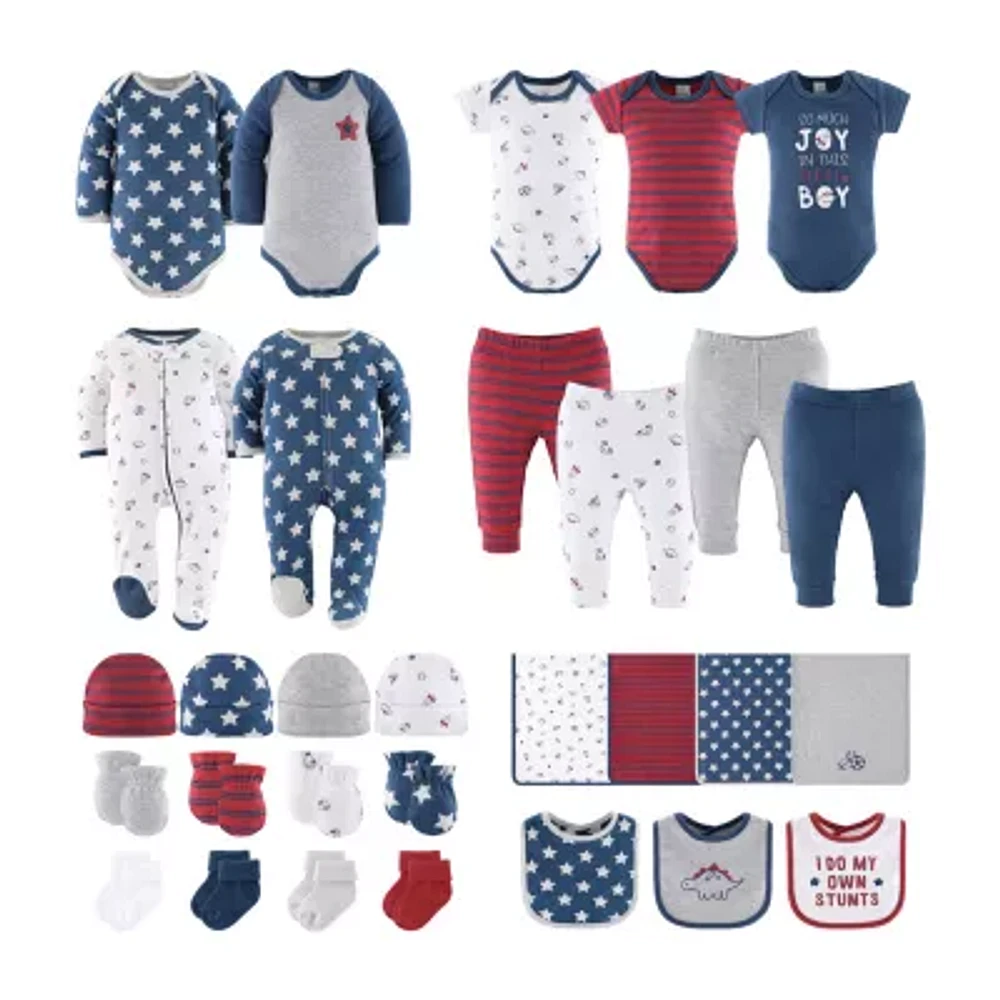 The Peanutshell 0-3m Boy Stuff Baby Boys 30-pc. Baby Clothing Set