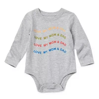 Okie Dokie Baby Boys Crew Neck Long Sleeve Bodysuit