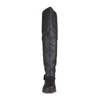 Journee Collection Womens Kane Wide Calf Stiletto Heel Over the Knee Boots