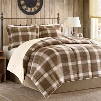 Woolrich Lumberjack Plaid Softspun Down-Alternative Comforter Set