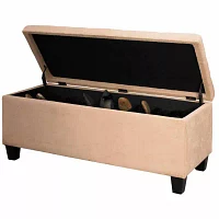 Presley Upholstered Shoe Storage Ottoman