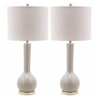 Set of 2 Long Neck Ceramic Table Lamps