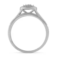 Womens 3/8 CT. T.W. Natural Diamond 10K White Gold Cushion Bridal Set