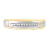 1/6 CT. T.W. Natural Diamond 10K Gold Wedding Band