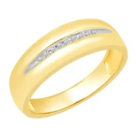 1/ CT. T.W. Natural Diamond 10K Gold Wedding Band