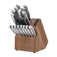 Chicago Cutlery Insignia Steel Built-In Sharpener 18-pc. Knife Block Set