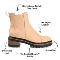 Journee Collection Womens Mirette Stacked Heel Booties
