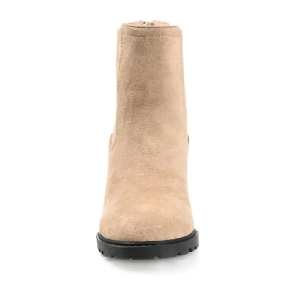 Journee Collection Womens Jentry Stacked Heel Booties