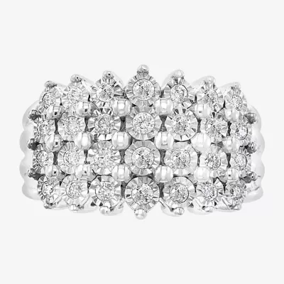 Effy  3.5MM 1/2 CT. T.W. Mined Diamond Sterling Silver Cluster Band