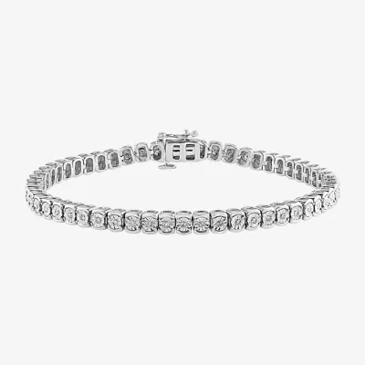 Effy 1/2 CT. T.W. Natural Diamond Sterling Silver 7 Inch Tennis Bracelet